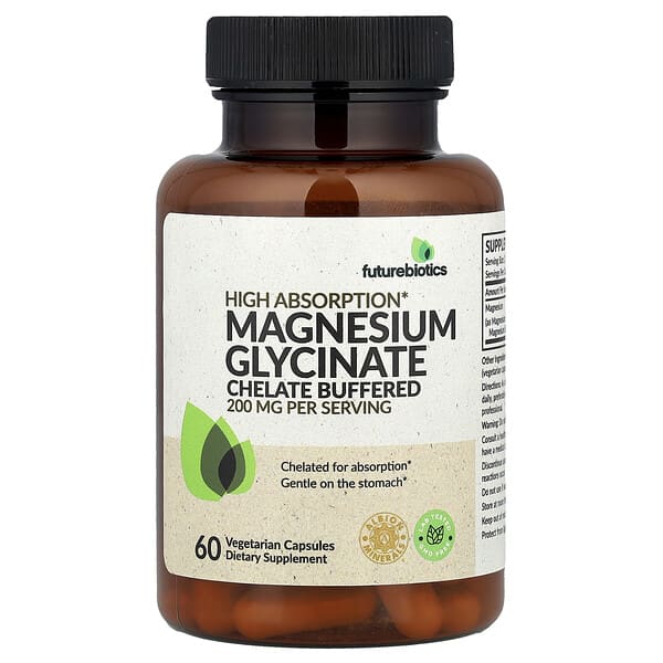 Futurebiotics, Magnesium Glycinate, 60 Vegetarian Capsules (100 mg per Capsule)
