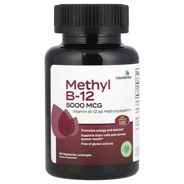Futurebiotics, Methyl B-12, Cherry, 5,000 mcg, 90 Vegetarian Lozenges 4 Futurebiotics, Methyl B-12, Cherry, 5,000 mcg, 90 Vegetarian Lozenges