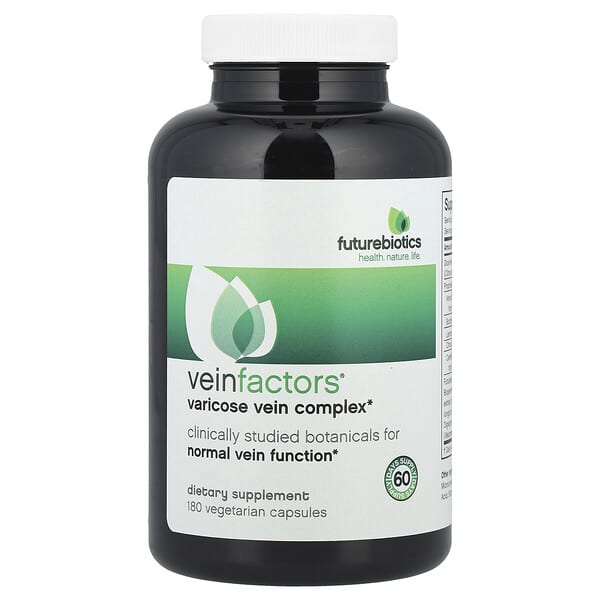 Futurebiotics, VeinFactors®, Varicose Vein Complex, 180 Vegetarian Capsules