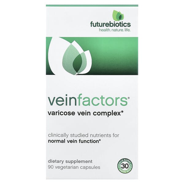 Futurebiotics, VeinFactors®, Varicose Vein Complex, 90 Vegetarian Capsules