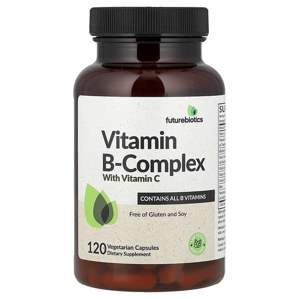 Futurebiotics, Vitamin B-Complex with Vitamin C, 120 Vegetarian Capsules