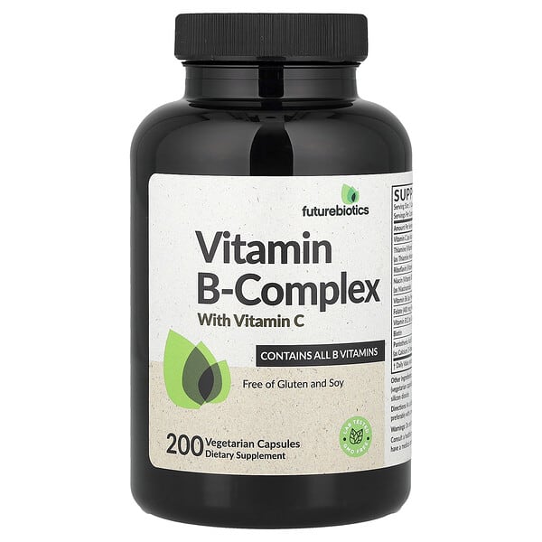 Futurebiotics, Vitamin B-Complex with Vitamin C, 200 Vegetarian Capsules
