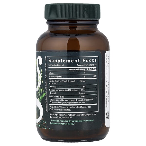 Alternative view of Gaia Herbs, Adrenal Health®, Daily Support, 60 Liquid Phyto-Caps®