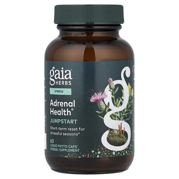 Gaia Herbs, Adrenal Health®, Jump Start, 60 Liquid Phyto-Caps®