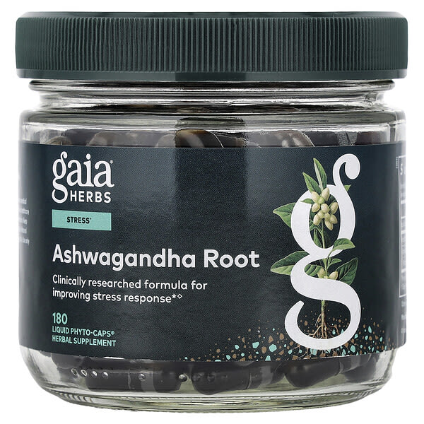 Gaia Herbs, Ashwagandha Root, 180 Liquid Phyto-Caps