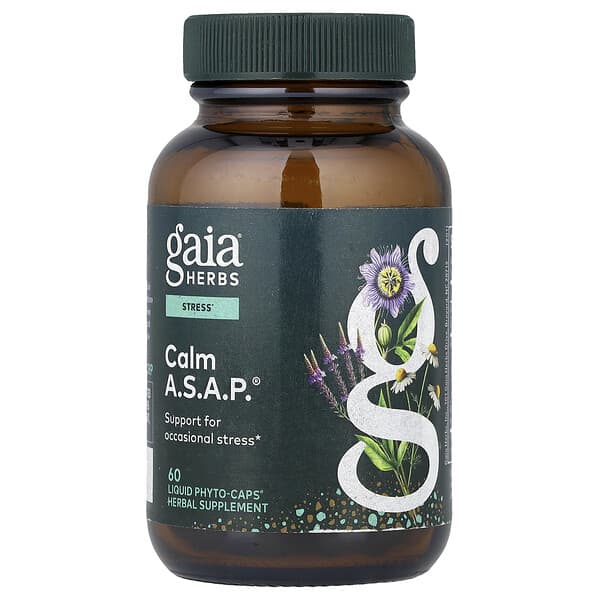 Gaia Herbs, Calm A.S.A.P.®, 60 Liquid Phyto-Caps® 2 Gaia Herbs, Calm A.S.A.P.®, 60 Liquid Phyto-Caps®