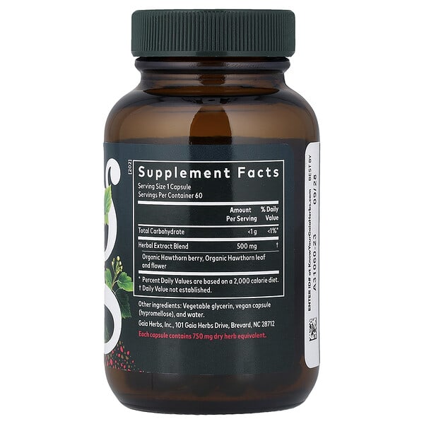 Alternative view of Gaia Herbs, Hawthorn Supreme, 60 Vegan Liquid Phyto-Caps®