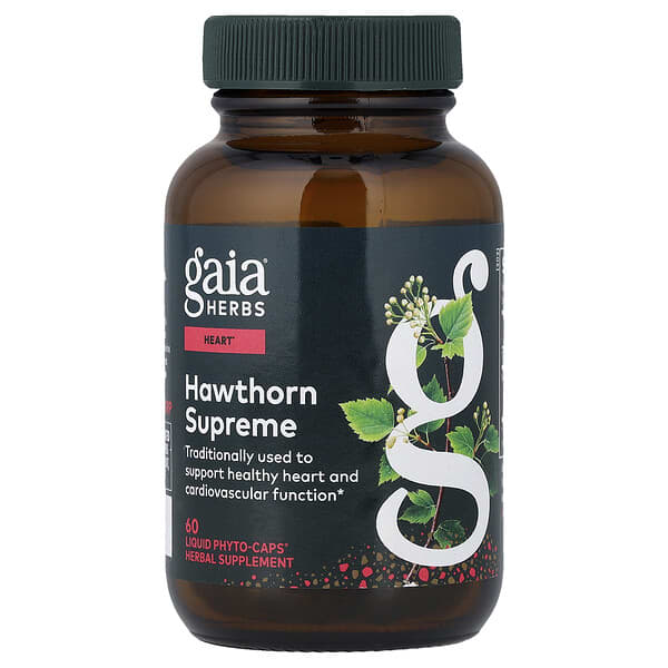 Gaia Herbs, Hawthorn Supreme, 60 Vegan Liquid Phyto-Caps®