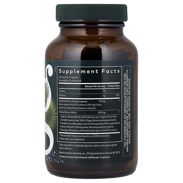 Alternative view of Gaia Herbs, Men, Prostate Health, 120 Liquid Phyto-Caps®