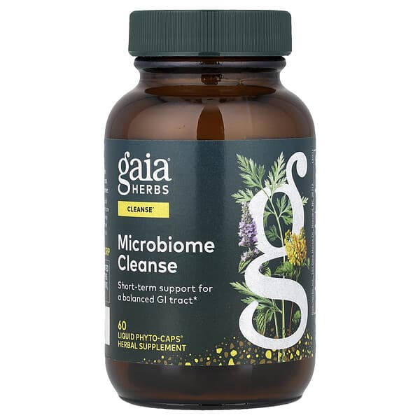 Gaia Herbs, Microbiome Cleanse, 60 Liquid Phyto-Caps® 3 Gaia Herbs, Microbiome Cleanse, 60 Liquid Phyto-Caps®