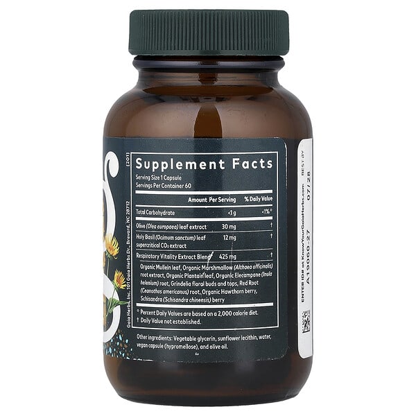 Alternative view of Gaia Herbs, Mighty Lungs™, 60 Liquid Phyto-Caps®
