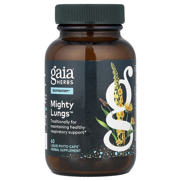 Gaia Herbs, Mighty Lungs™, 60 Liquid Phyto-Caps®