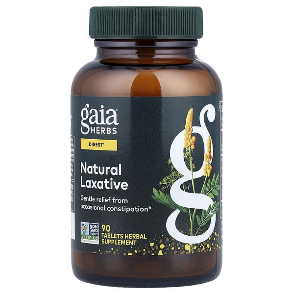Gaia Herbs, Natural Laxative, 90 Tablets