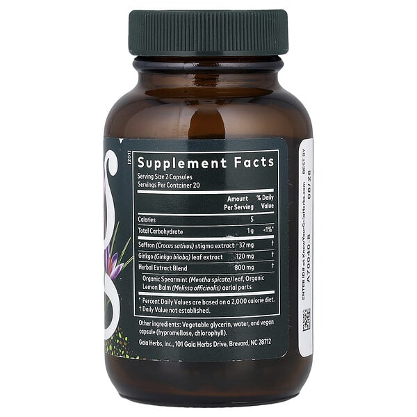 Alternative view of Gaia Herbs, Nootropic Focus™, 40  Liquid Phyto-Caps®