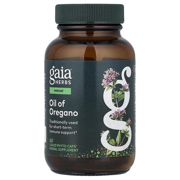 Gaia Herbs, Oil of Oregano, 60 Liquid Phyto-Caps®