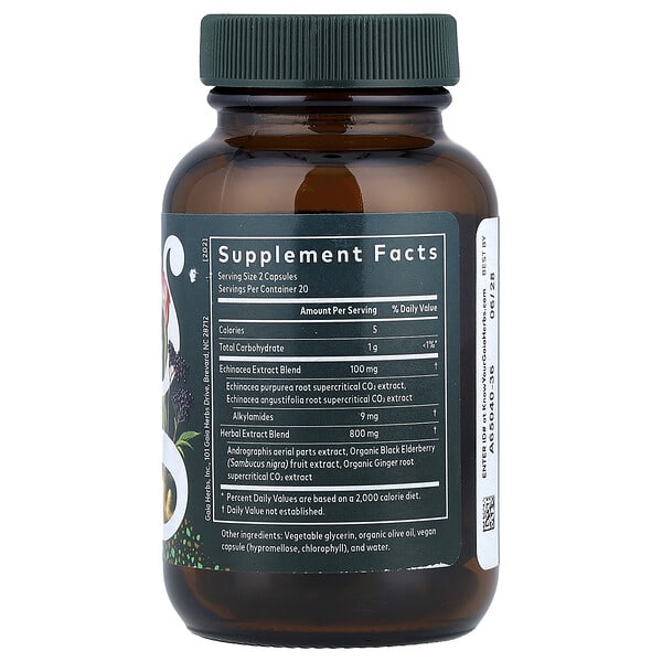 Alternative view of Gaia Herbs, Quick Defense®, 40 Liquid Phyto-Caps®