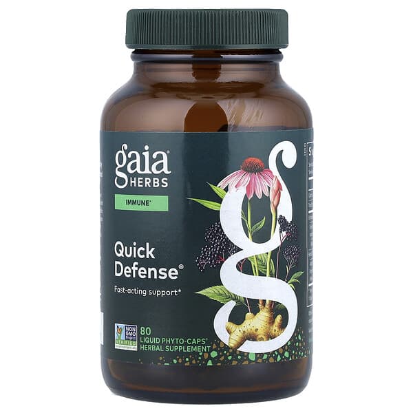 Gaia Herbs, Quick Defense®, 80 Liquid Phyto-Caps®