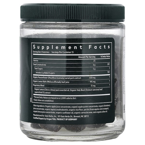 Alternative view of Gaia Herbs, Relax Gummies, Lemon, 45 Vegan Gummies