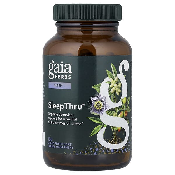 Gaia Herbs, SleepThru®, 120 Liquid Phyto-Caps® (470 mg per Cap)