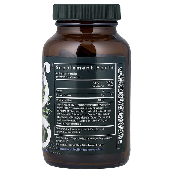 Alternative view of Gaia Herbs, Sound Sleep®, 120 Liquid Phyto-Caps®