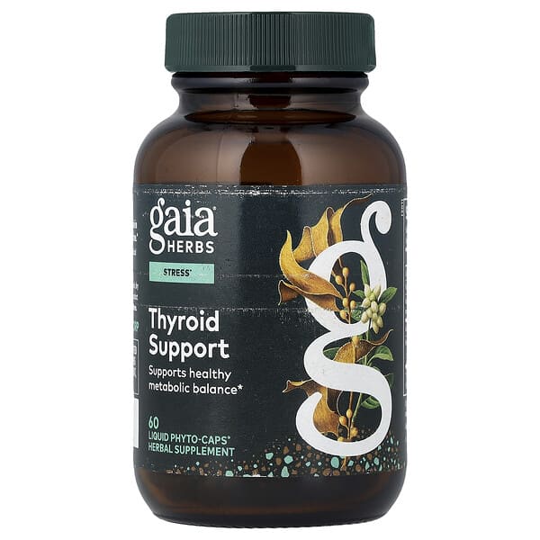Gaia Herbs, Thyroid Support, 60 Liquid Phyto-Caps®