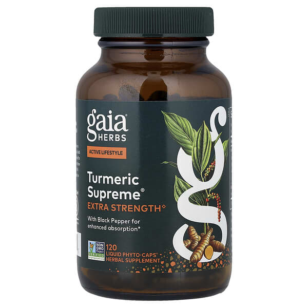 Gaia Herbs, Turmeric Supreme®, 120 Liquid Phyto-Caps