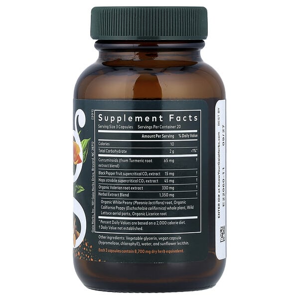 Alternative view of Gaia Herbs, Turmeric Supreme®, Ache PM , 60 Liquid Phyto-Caps®