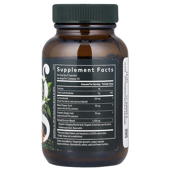 Alternative view of Gaia Herbs, Turmeric Supreme®, Sinus Support, 60 Liquid Phyto-Caps®