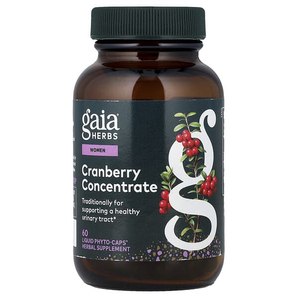 Gaia Herbs, Women, Cranberry Concentrate, 60 Liquid Phyto-Caps® (420 mg per Capsule)