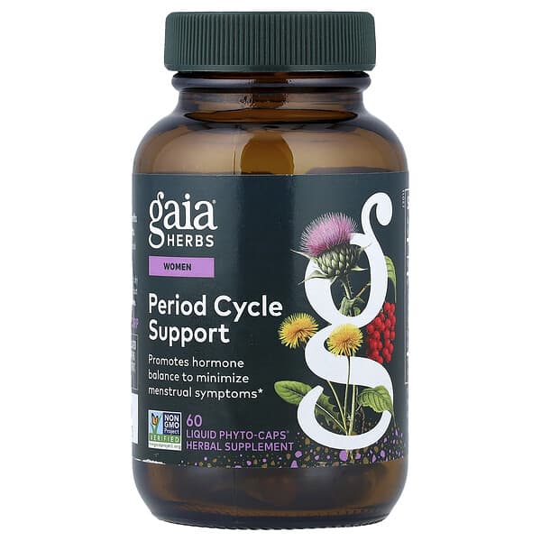 Gaia Herbs, Women, Period Cycle Support , 60 Liquid Phyto-Caps®