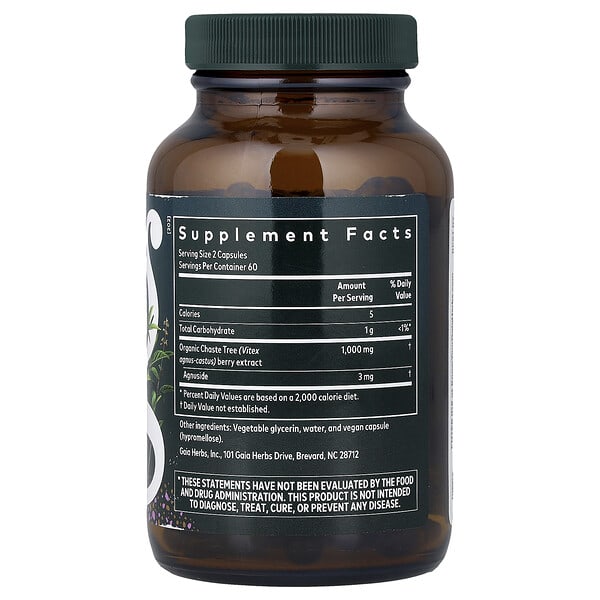 Alternative view of Gaia Herbs, Women, Vitex Berry, 120 Liquid Phyto-Caps®