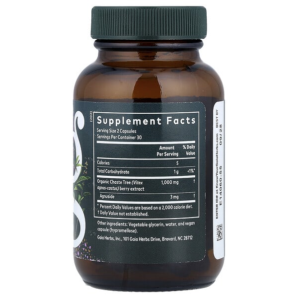 Alternative view of Gaia Herbs, Women, Vitex Berry, 60 Liquid Phyto-Caps®