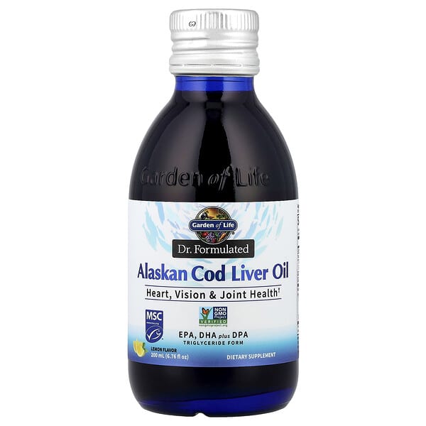 Garden of Life, Dr. Formulated, Alaskan Cod Liver Oil, Lemon, 6.76 fl oz (200 ml)