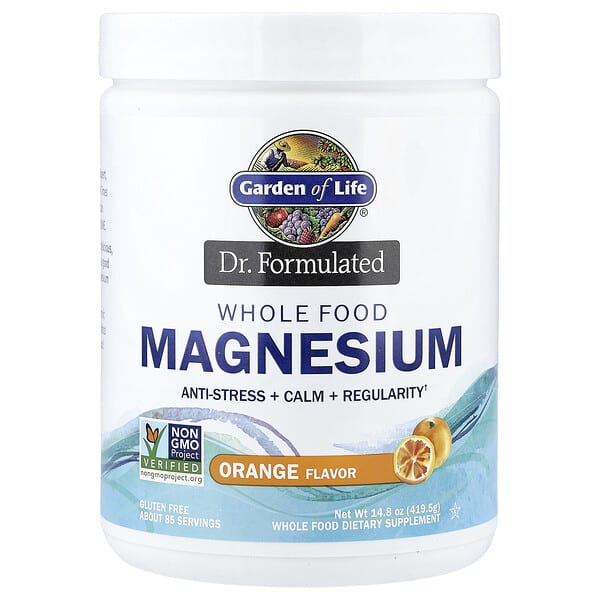 Garden of Life, Dr. Formulated, Whole Food Magnesium, Orange, 14.8 oz (419.5 g)