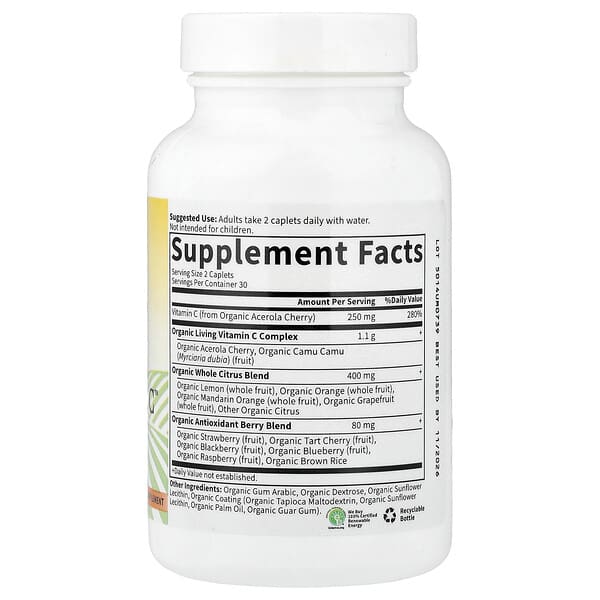 Alternative view of Garden of Life, Living Vitamin C™, 60 Vegetarian Caplets