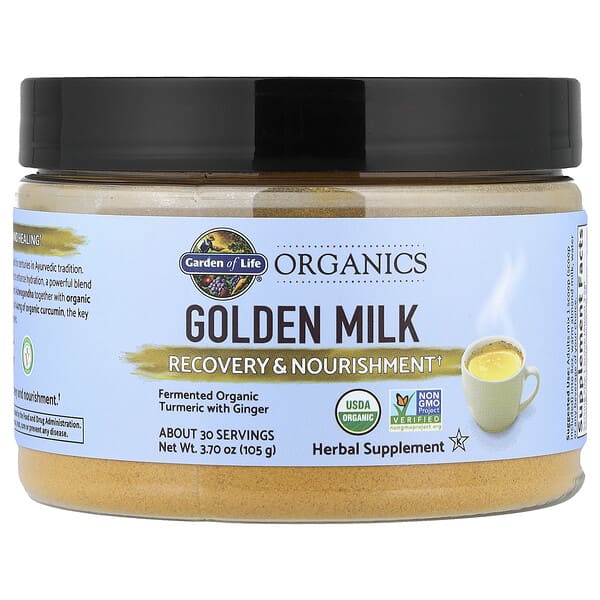 Garden of Life, Organics, Golden Milk, Recovery & Nourishment, 3.7 oz (105 g)
