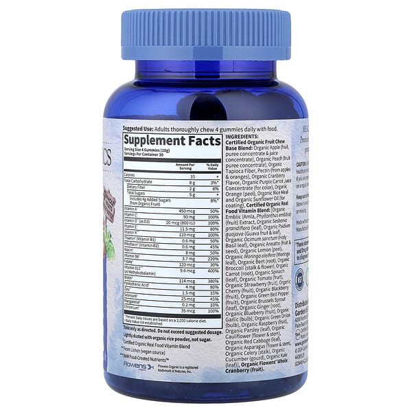 Alternative view of Garden of Life, Organics, Men's Multi 40+ Gummies, Organic Berry, 120 Vegan Gummy Drops