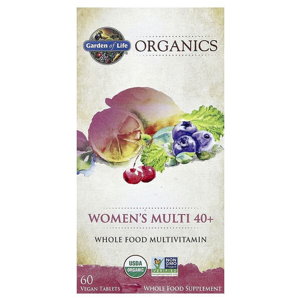Garden of Life, Organics, Women's Multi 40+, 60 Vegan Tablets