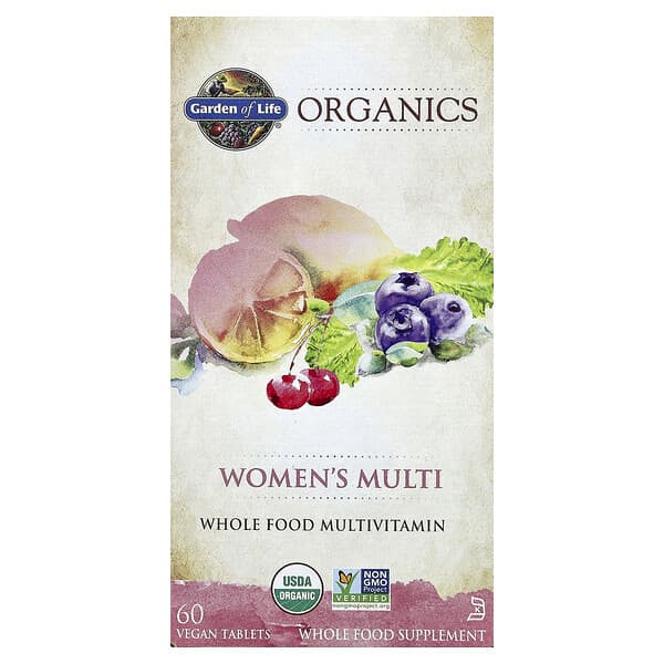 Garden of Life, Organics, Women's Multi, 60 Vegan Tablets