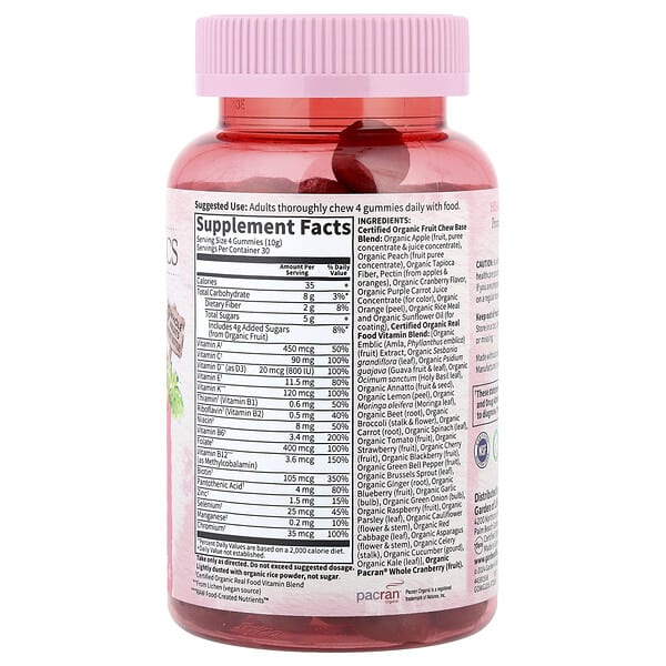 Alternative view of Garden of Life, Organics, Women's Multi Gummies, Organic Berry, 120 Vegan Gummy Drops