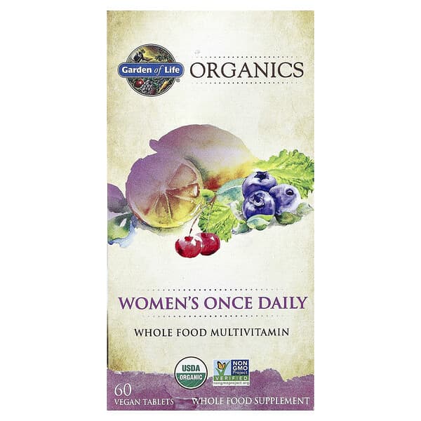 Garden of Life, Organics, Women's Once Daily, 60 Vegan Tablets