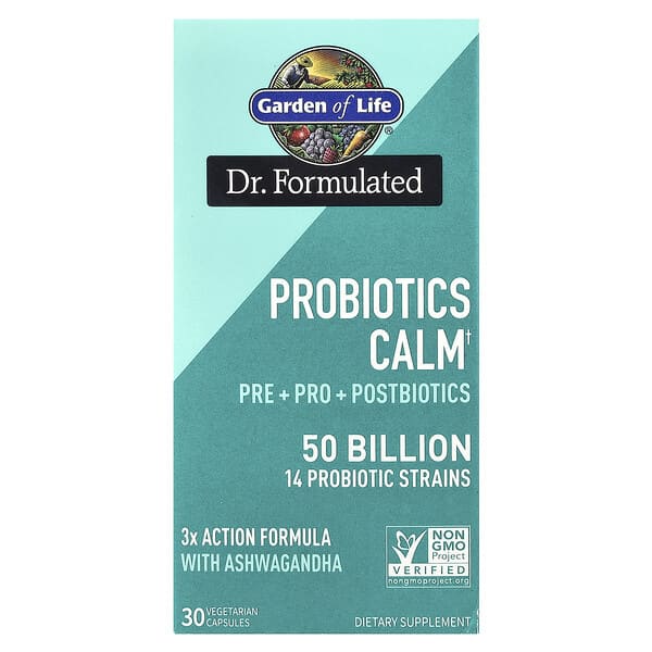 Garden of Life, Probiotics Calm, 50 Billion, 30 Vegetarian Capsules