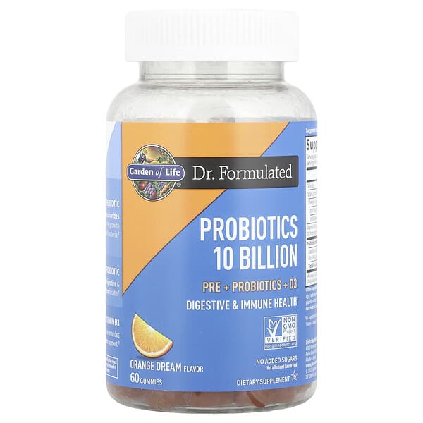 Garden of Life, Probiotics, Orange Dream, 10 Billion, 60 Gummies