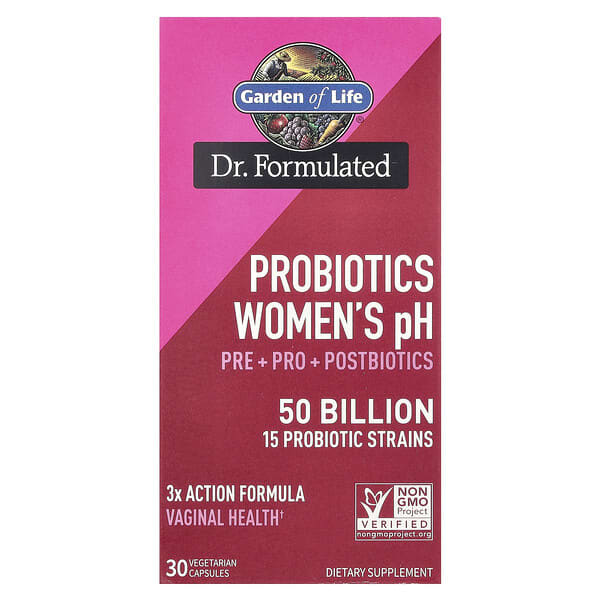Garden of Life, Probiotics Women's pH, 50 Billion, 30 Vegetarian Capsules