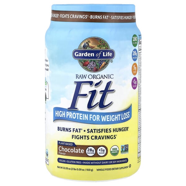 Garden of Life, Raw Organic Fit, High Protein for Weight Loss, Chocolate, 2 lbs 0.09 oz (910 g)