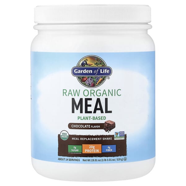Garden of Life, RAW Organic Meal Replacement Shake, Chocolate, 19.01 oz (539 g)
