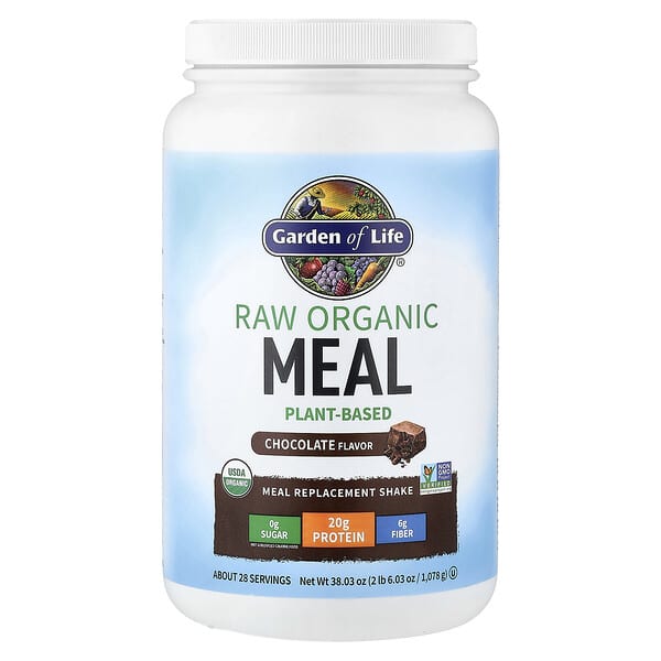 Garden of Life, RAW Organic Meal Replacement Shake, Chocolate, 38.03 oz (1,078 g)