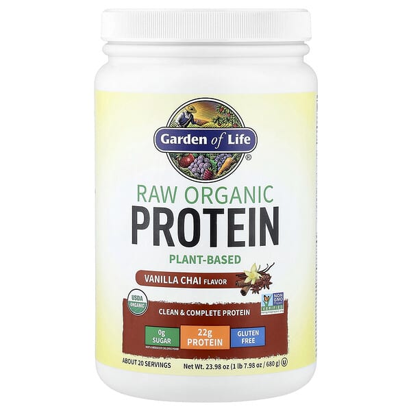 Garden of Life, RAW Organic Protein, Vanilla Chai, 1 lb 7.98 oz (680 g)