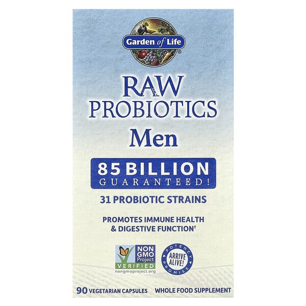 Garden of Life, RAW Probiotics, Men, 90 Vegetarian Capsules