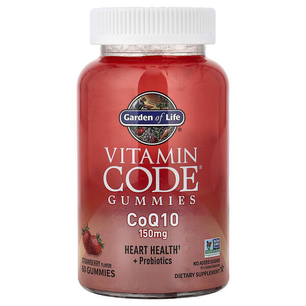 Garden of Life, Vitamin Code® Gummies, CoQ10, Strawberry, 60 Gummies